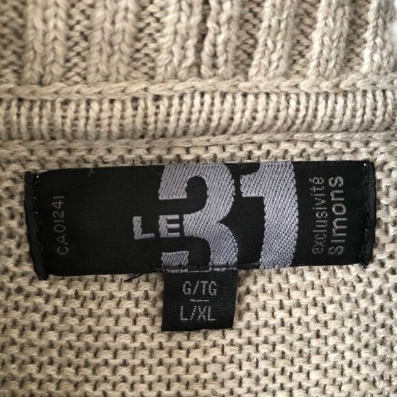 Le31 Simons - Rib-knit Open Cardigan (L/XL) - Picture 7 of 8